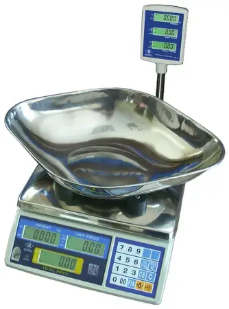Click Here To Enlarge This Photo Of EXCELL FDP3-P DIGITAL RETAIL SCALES WITH TOWER DISPLAY