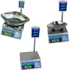 EXCELL FDP3-P DIGITAL RETAIL SCALES WITH TOWER DISPLAY