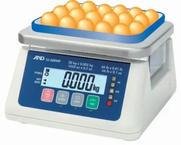 A&D SJ-WP SERIES WATERPROOF FOOD PROCESSING SCALE - REDUCED