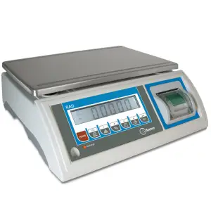 BAXTRAN RAD SERIES BENCH SCALE WITH INBUILT TALLY ROLL PRINTER - REDUCED
